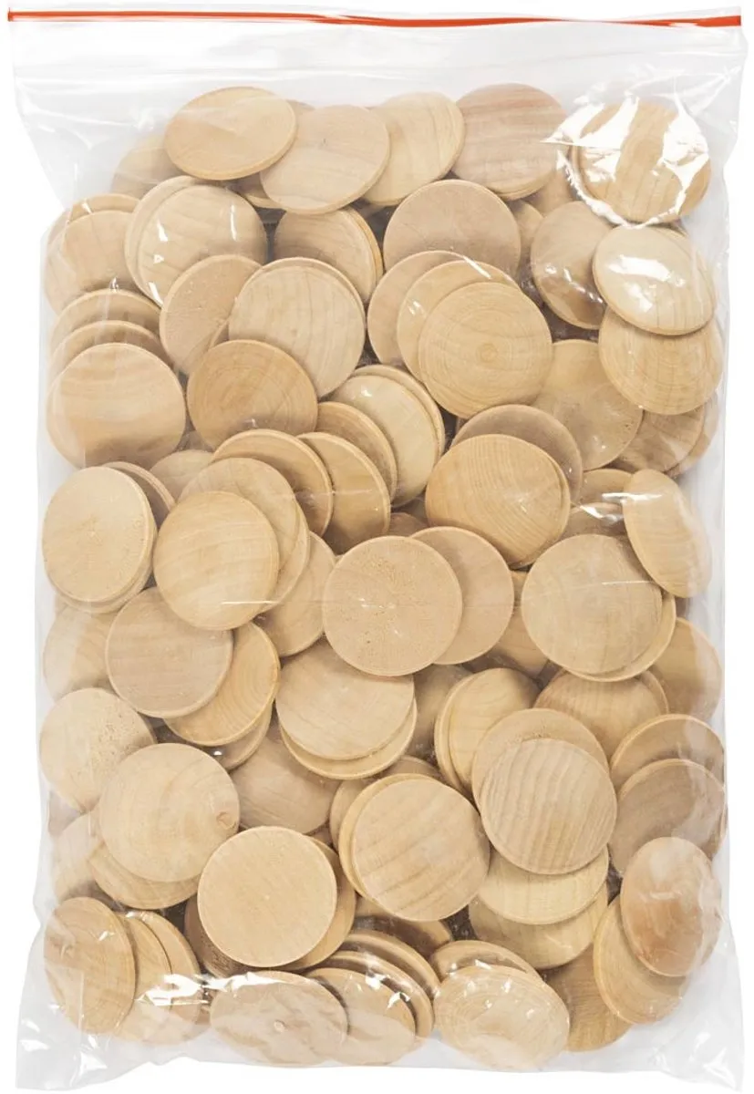 Creativ Company Houten Knopen Ø30mm China Berry - 150 Stuks