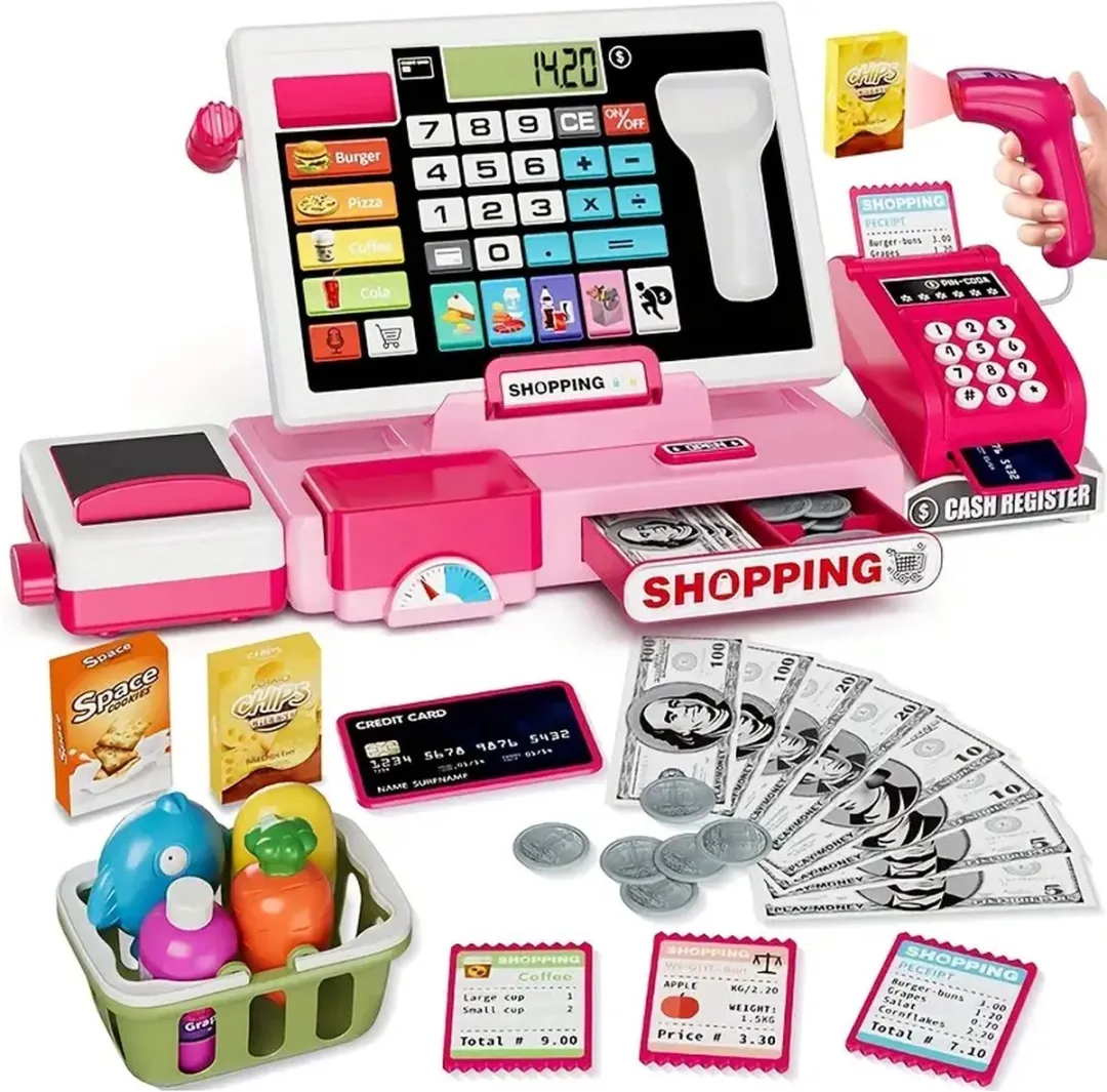 Kids Concept Roze Kassa Speelset