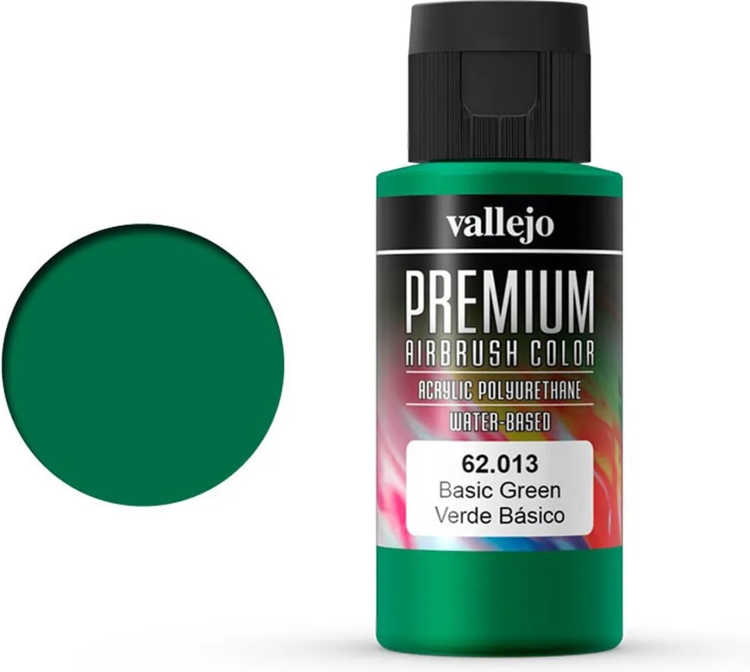 Vallejo Premium Airbrush Basic Groen 60ml