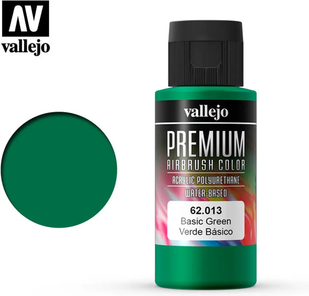 Vallejo Premium Airbrush Basic Groen 60ml
