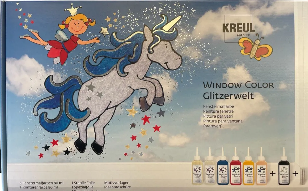 Kreul Window Color Set Glitzerwelt 42844