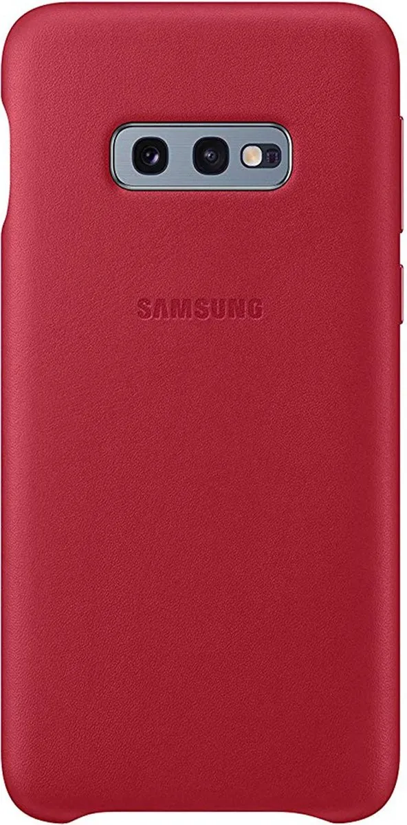 Samsung Lederen Cover Galaxy S10 - Rood - MPN 8801643644512
