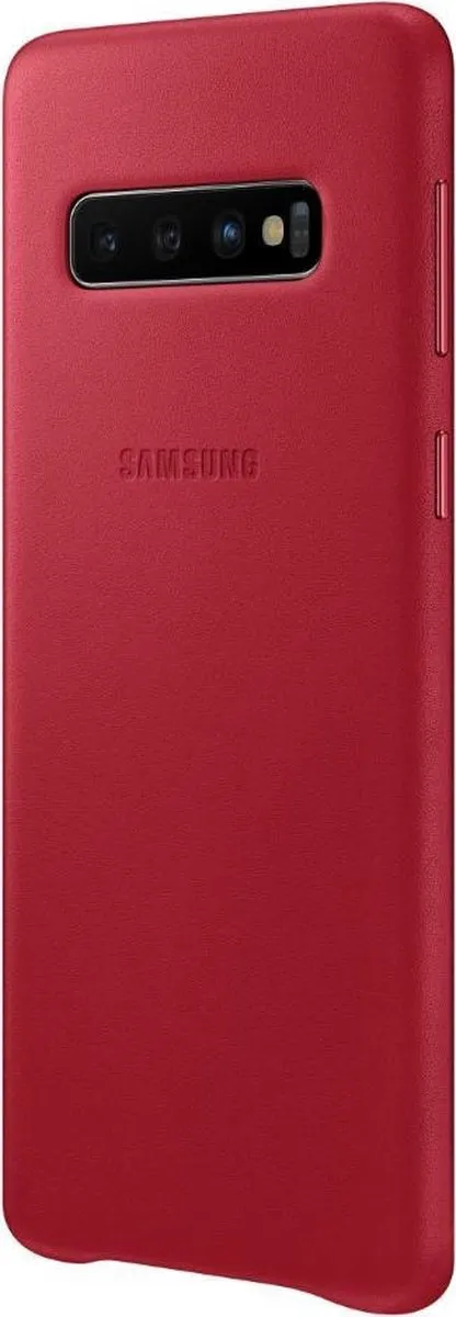 Samsung Lederen Cover Galaxy S10 - Rood - MPN 8801643644512