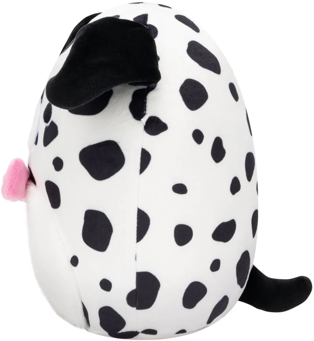 Squishmallows Dustin Witte Dalmatiner 19cm - Pluche met vachtbuik en strik