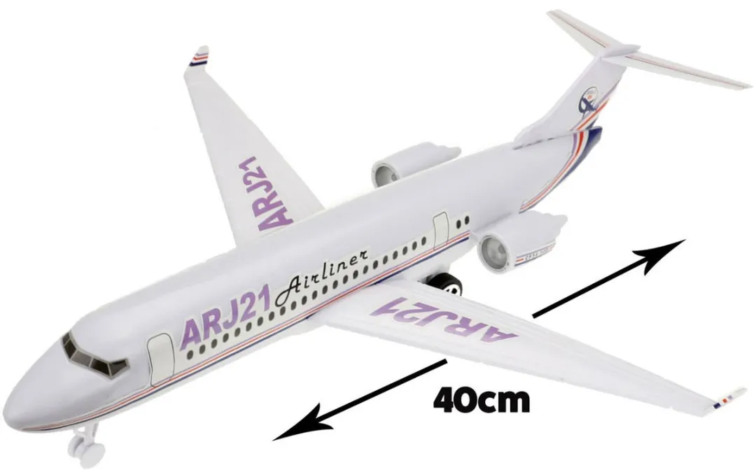 Toi-Toys Passagiersvliegtuig Frictie 26529A - 3x AAA