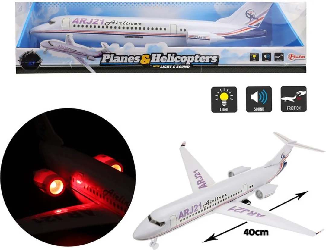 Toi-Toys Passagiersvliegtuig Frictie 26529A