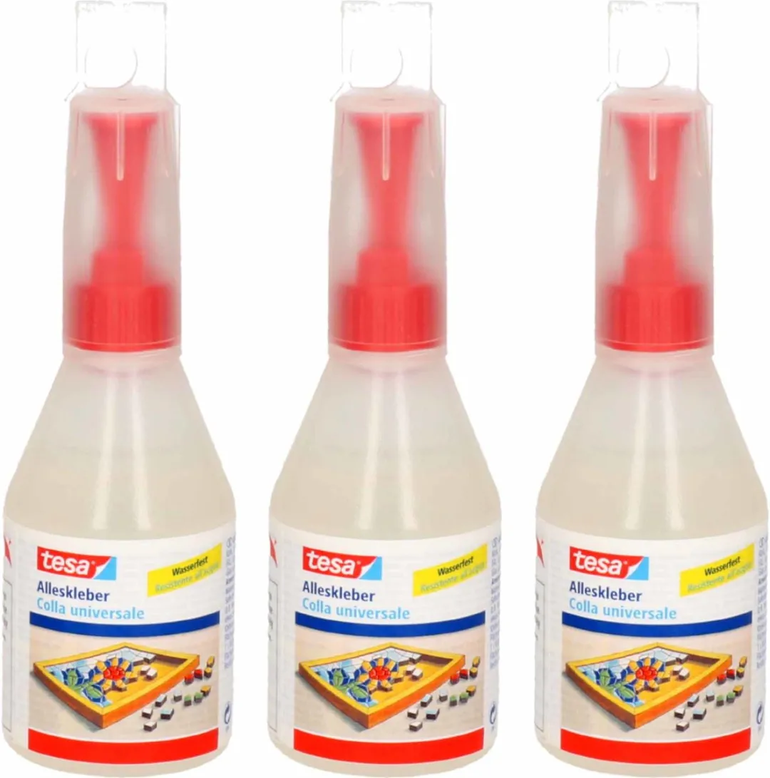 Tesa Hobbylijm 90ml - 3 Stuks