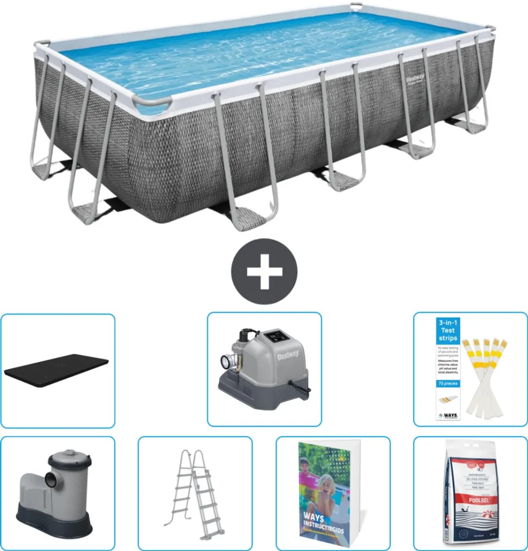 Bestway Power Steel Zwembad 549x274x122