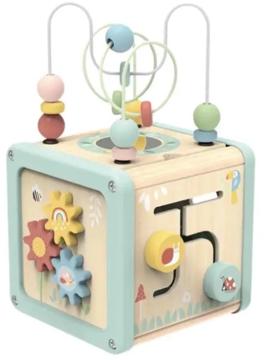 Tooky Toy Houten Activiteitenkubus TJ006