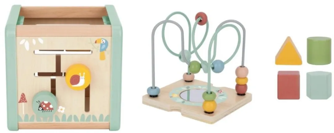 Tooky Toy Houten Activiteitenkubus TJ006 - Multi Color