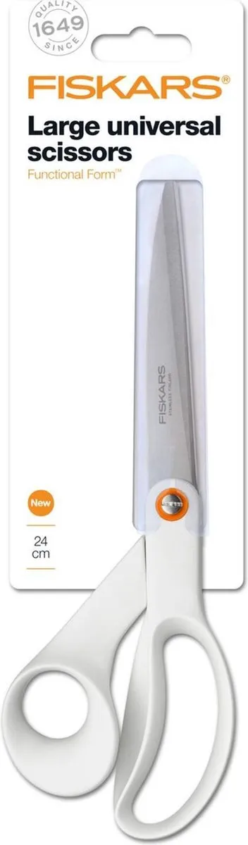 Fiskars Stofschaar Rechtshandig 24cm Wit