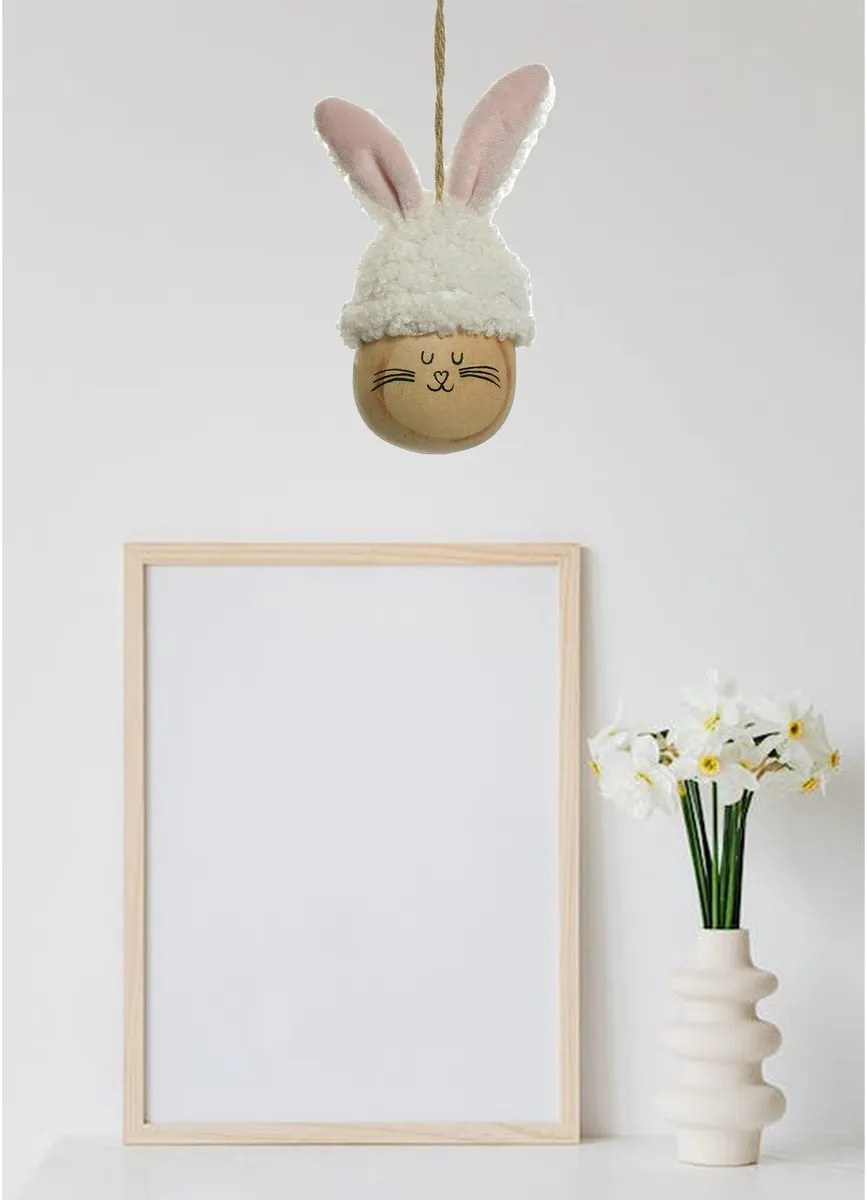Decoris Paasei Kunststof - 2 Stuks 12cm Wit