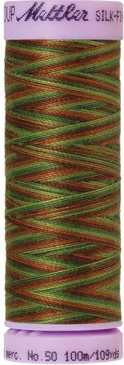 Amann Silk-Finish Cotton Groen-Bruin 100m