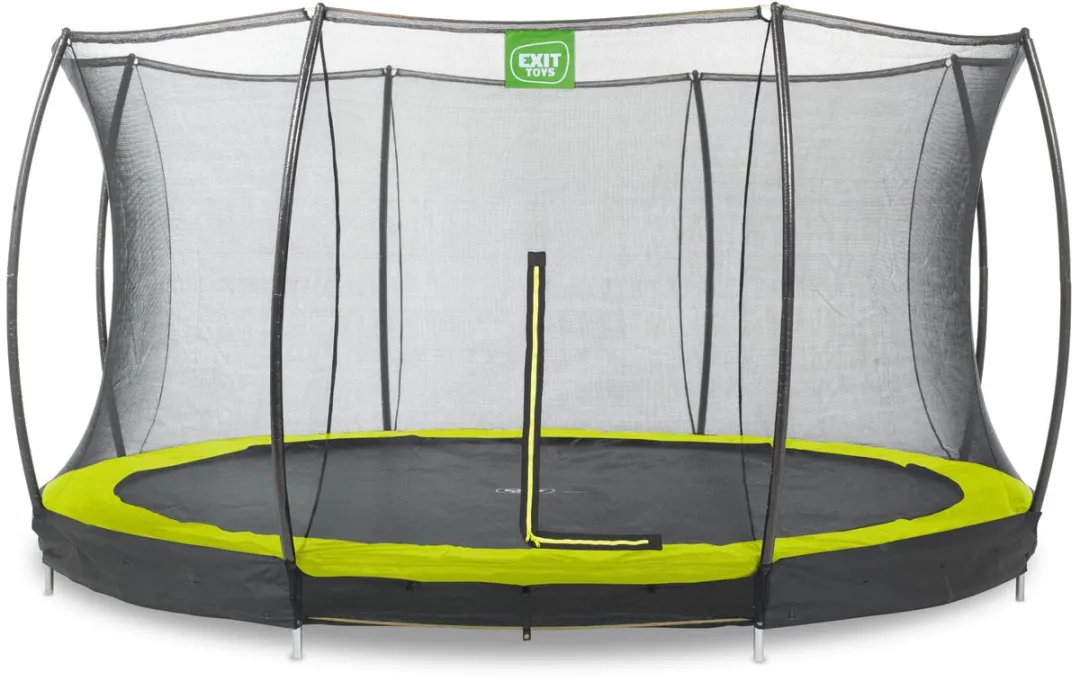 EXIT Silhouette Inground Trampoline Ø391cm - Groen