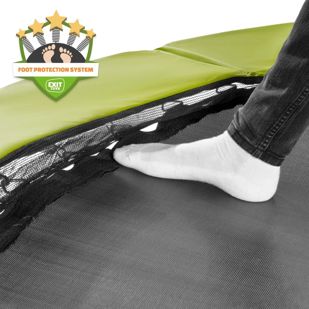 EXIT Silhouette Inground Trampoline Ø391cm - Groen