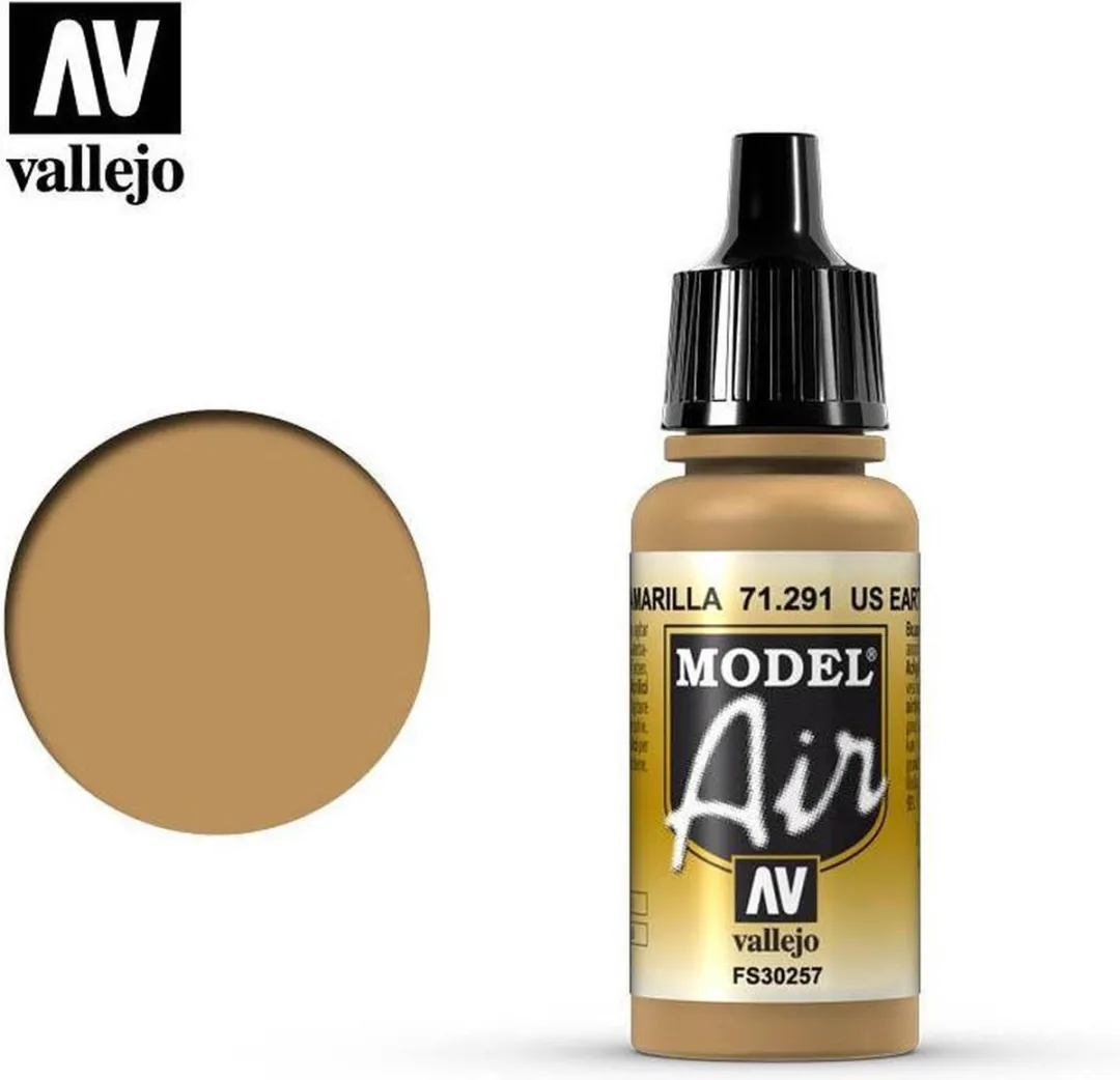 Vallejo Model Air US Earth Yellow Acrylverf 17ml