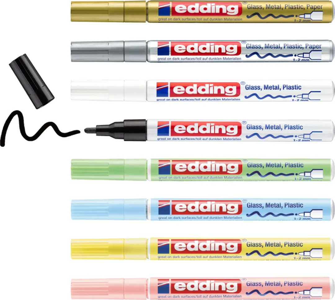 edding 751/8S Pastel Lakmarker Set