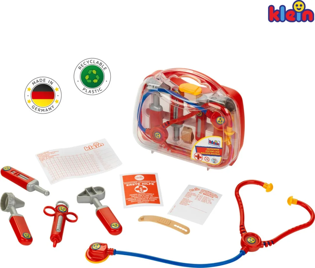 Klein Toys Dokterskoffer Transparant - 22x8,5x19,5cm - Multicolor