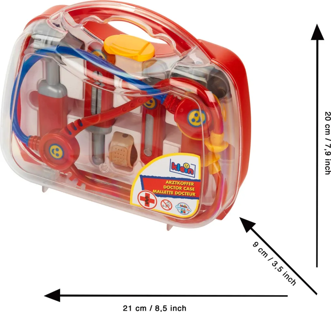 Klein Toys Dokterskoffer Transparant - 22x8,5x19,5cm - Multicolor