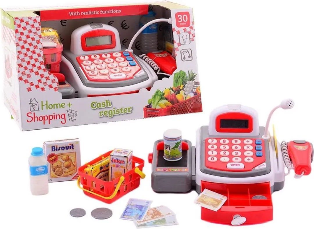 Johntoy Speelgoed Kassa Rood - Licht & Geluid