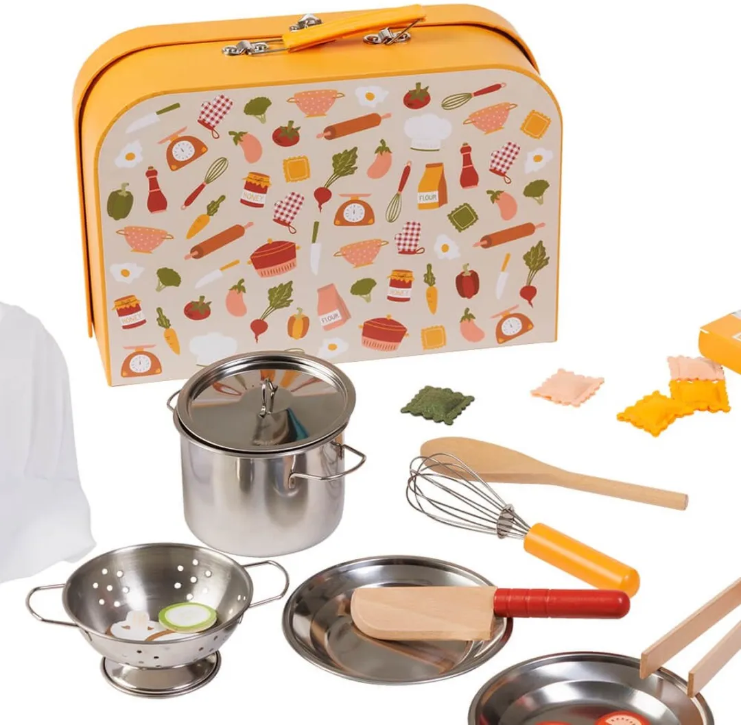Eurekakids Chef Set 26-delig - Geel