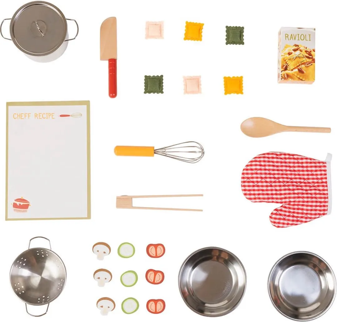 Eurekakids Chef Set 26-delig - Geel