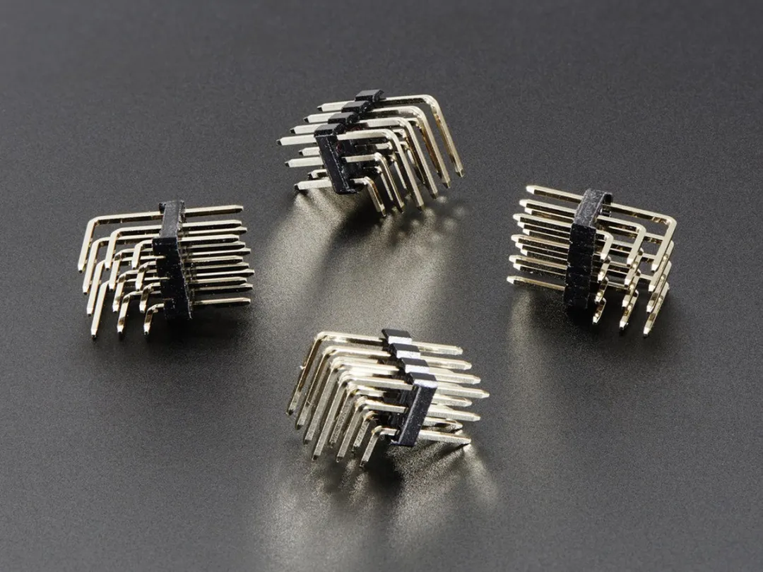 Adafruit 3x4 Right Angle Male Header 816