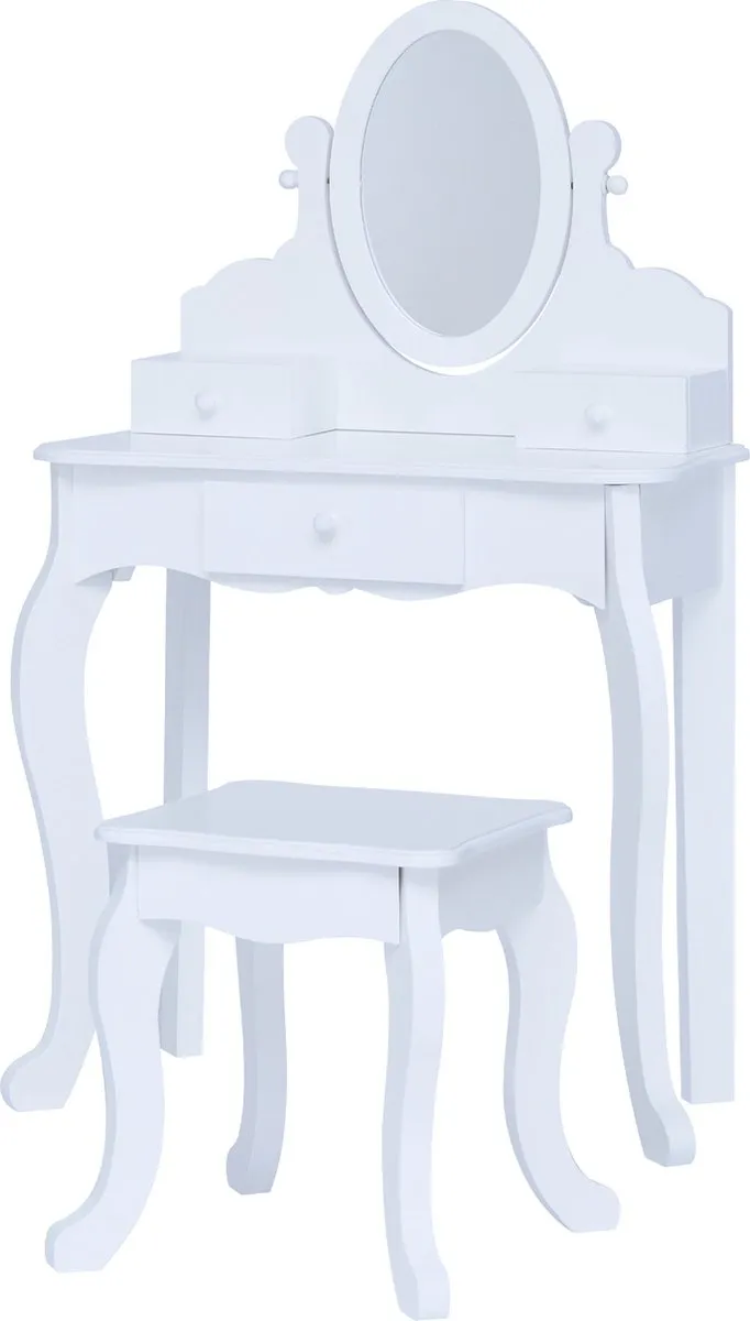 Teamson Kids Houten Kaptafel Set - Wit