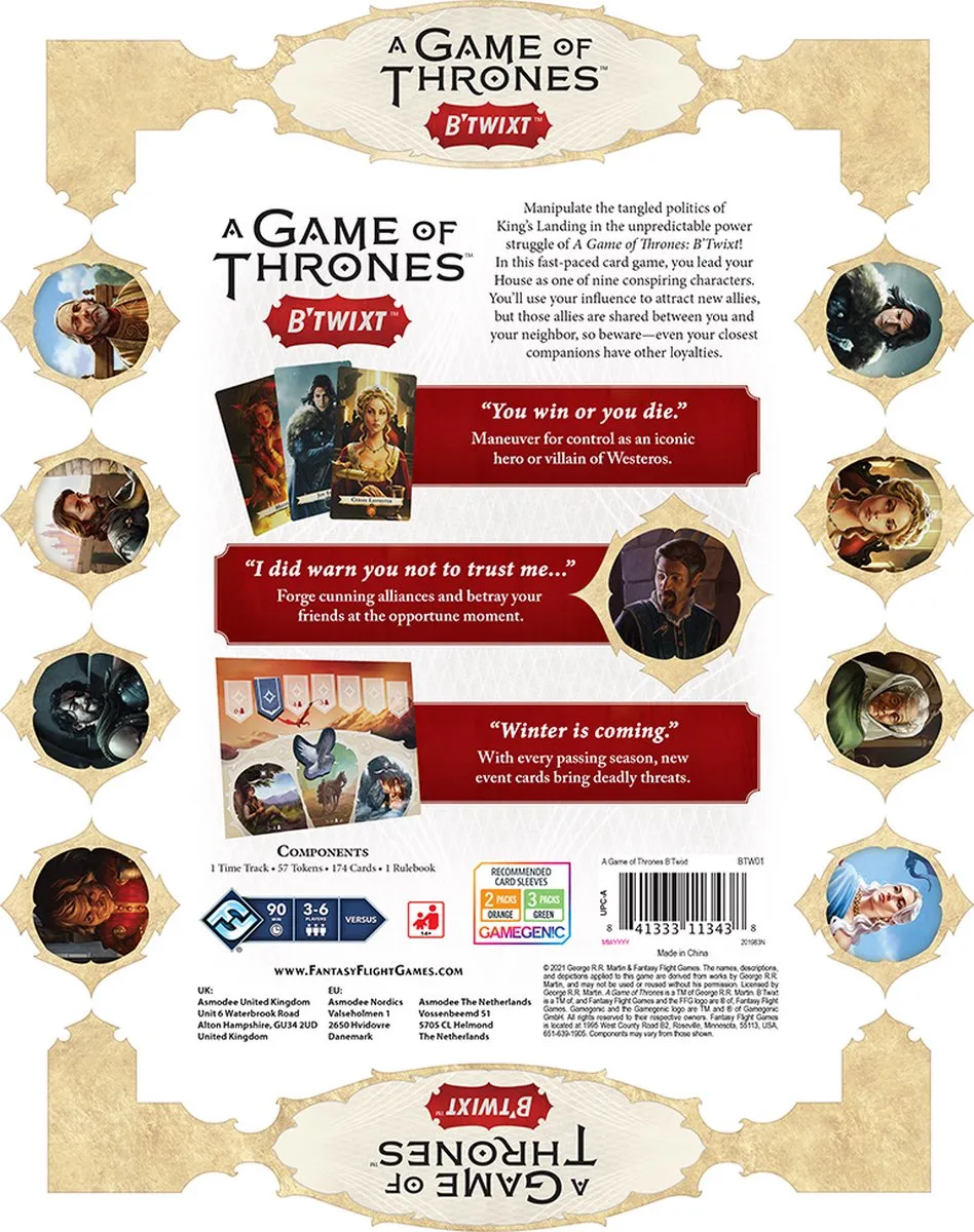 A Game of Thrones B'Twixt - Kaartspel (ENG)