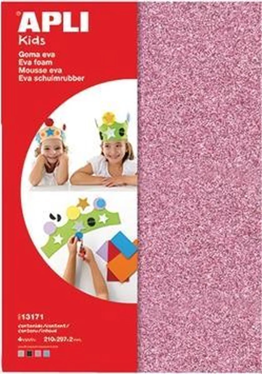 Apli Kids Glitterfoam Knutselvellen A4