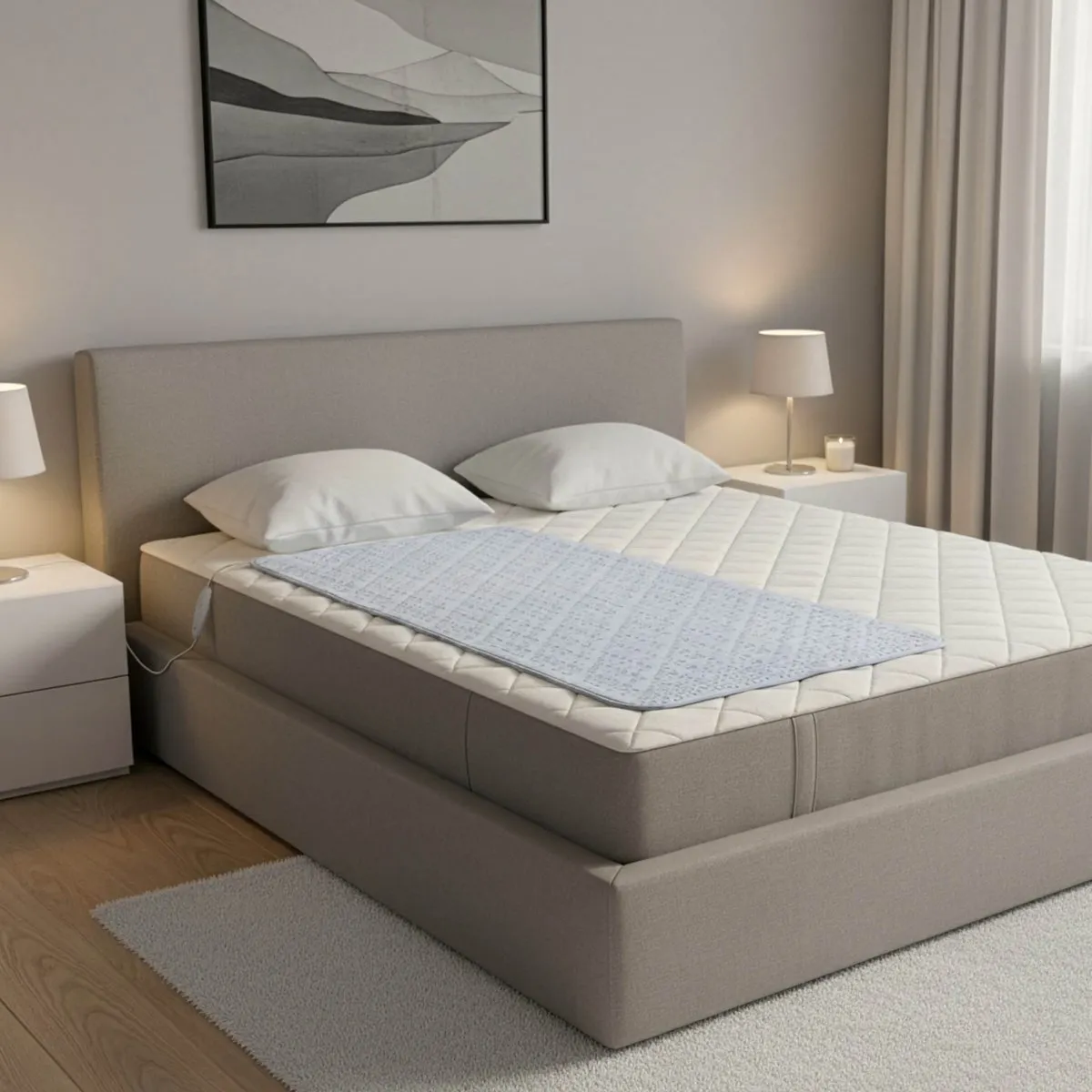 Inventum HN135 Elektrische Onderdeken 150x80cm - 3 Warmtestanden - Lichtblauw - afbeelding 2 van 6