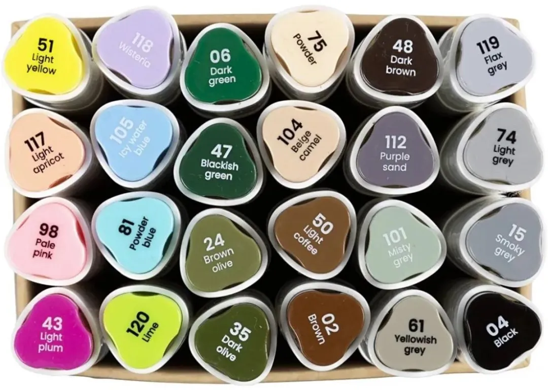 Creativ Company Alcoholmarker Pastelkleuren - 24 Stuks