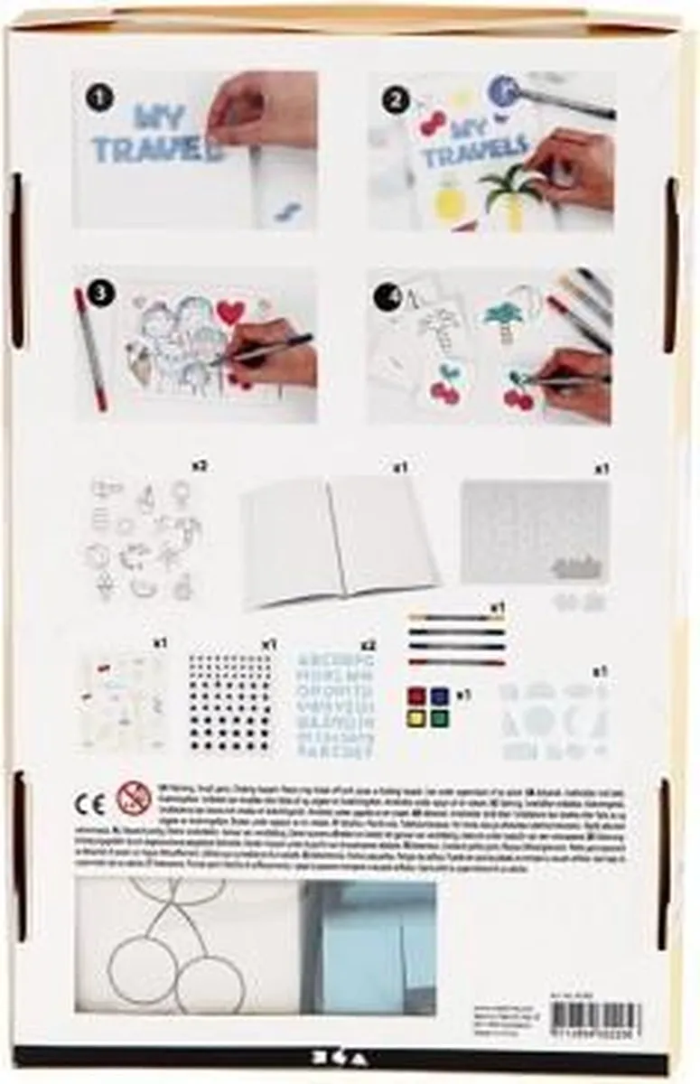 Creativ Company DIY Papierenset A4 - 8 Stuks - 4 Kleuren