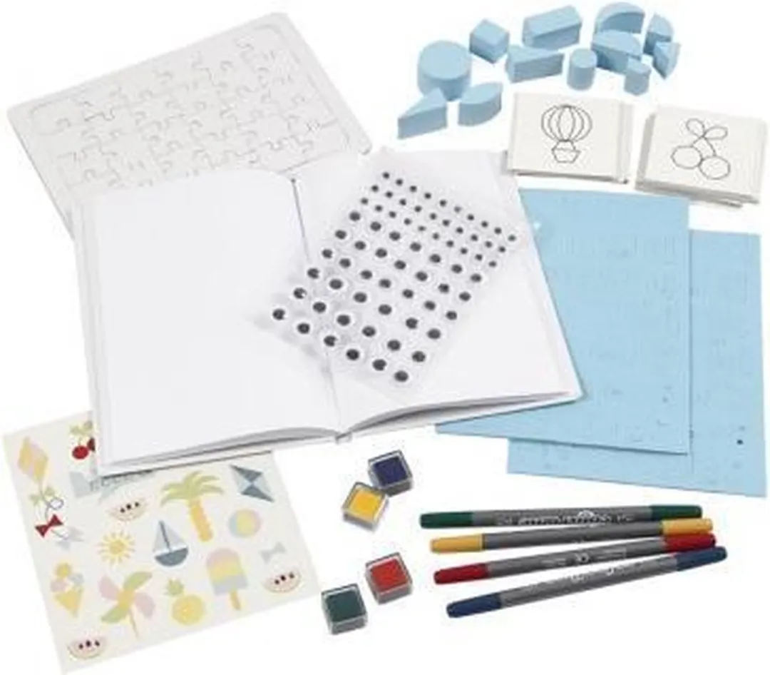 Creativ Company DIY Papierenset A4 - 8 Stuks - 4 Kleuren