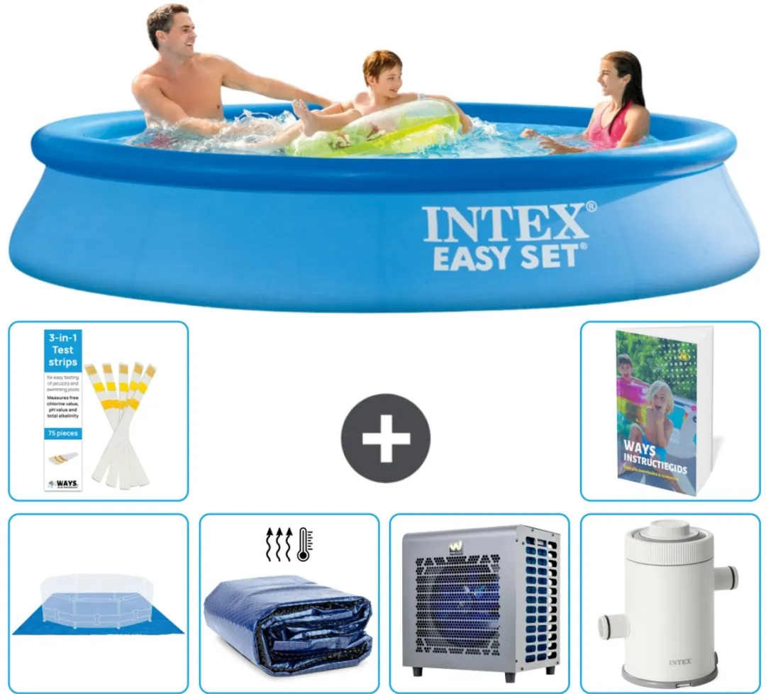 Intex Easy Set Zwembad 305x61cm - Blauw - 7-delig