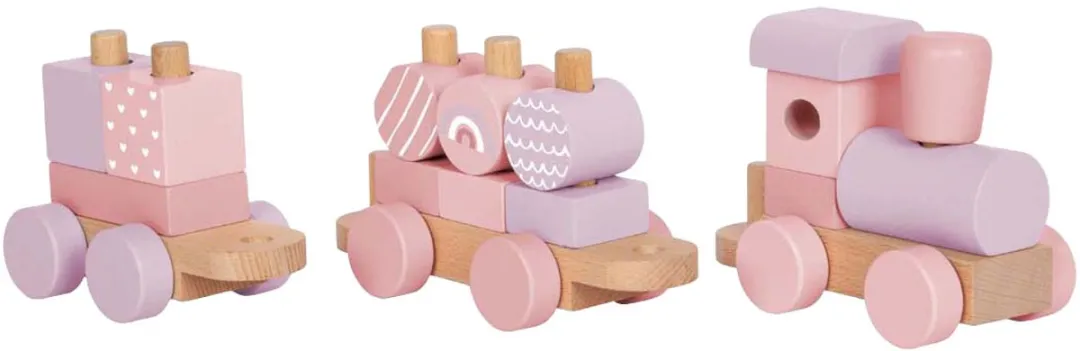 Small Foot Houten Trein 12694 - Roze