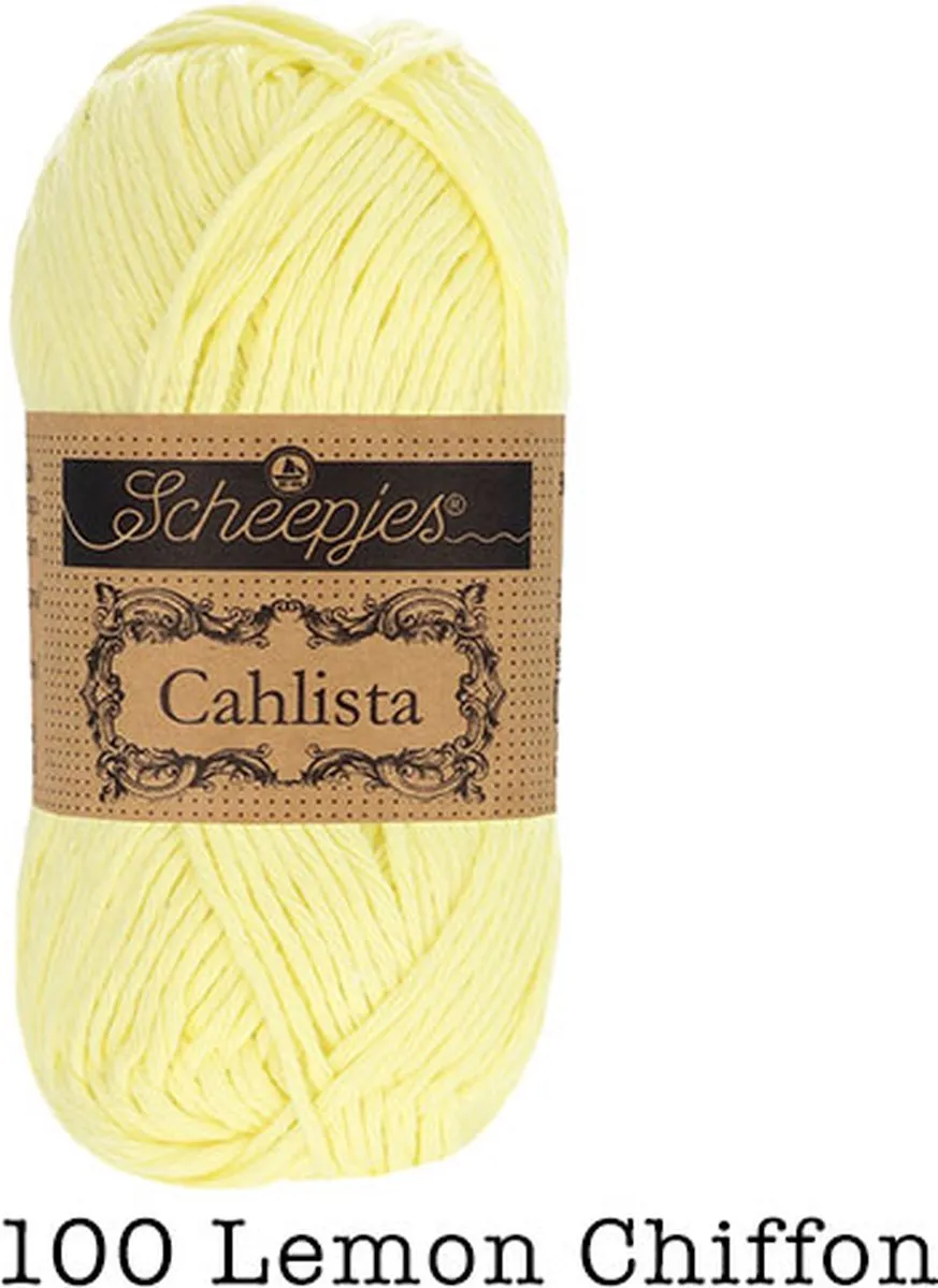 Scheepjes Cahlista Lemon Chiffon - 100g