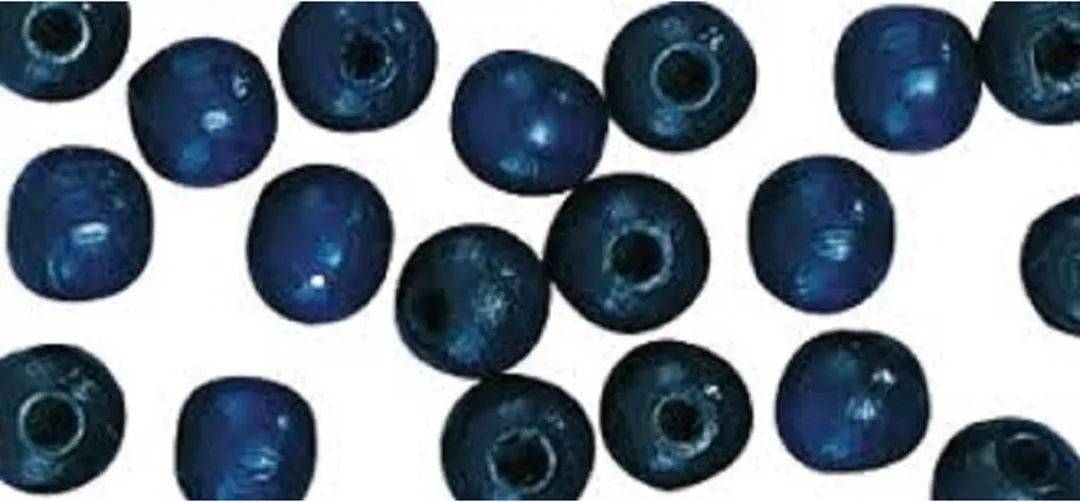 Rayher Hobby Houten Kralen 6mm Donkerblauw - 460 Stuks