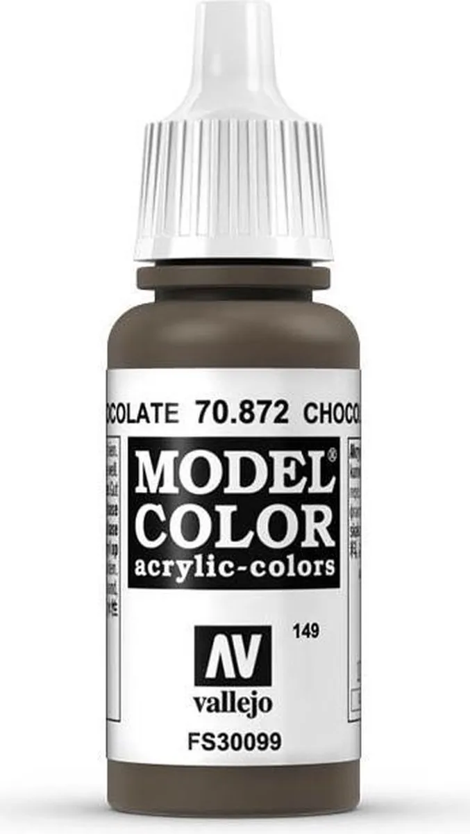 Vallejo Model Color Chocolate Brown Acrylverf 17ml