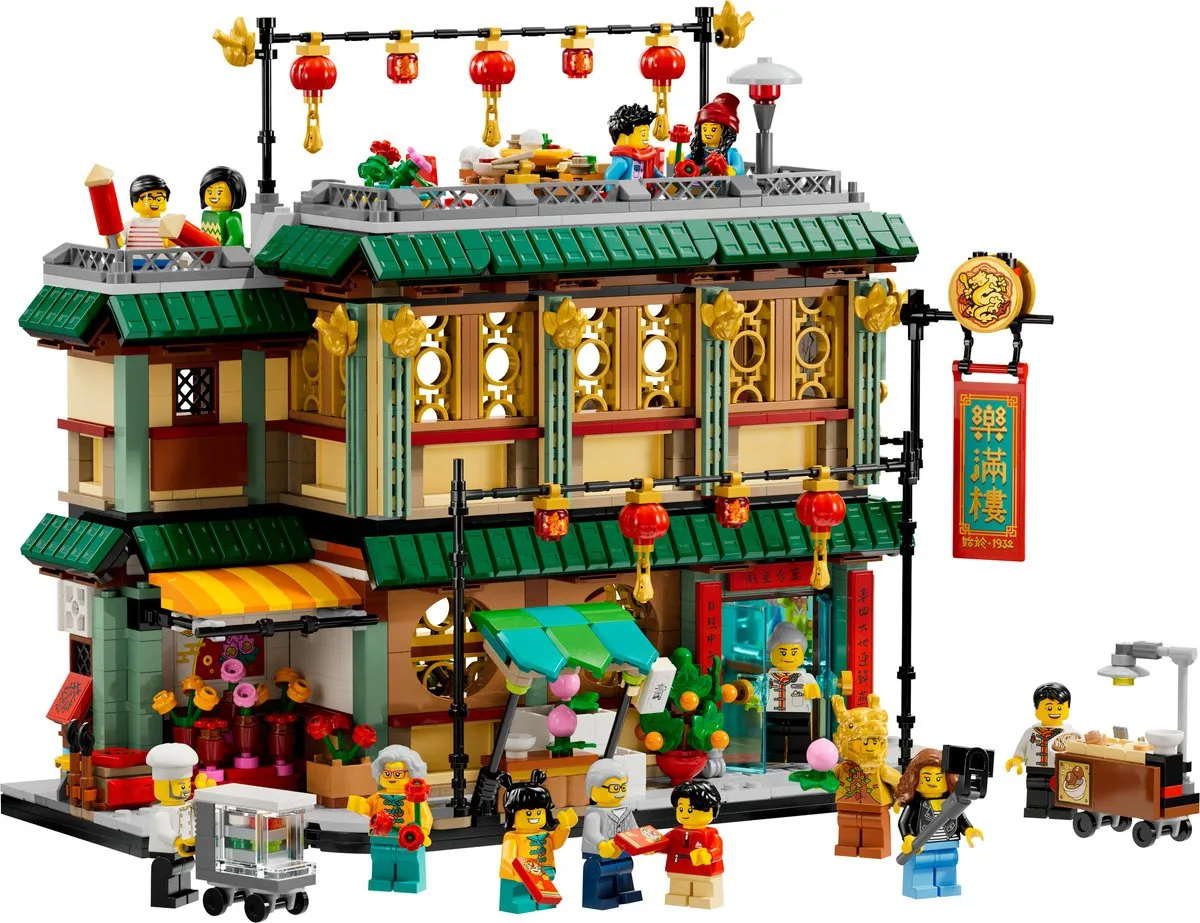 LEGO Chinees Nieuwjaar 80113 Feestelijke Familiereünie - 13 Minifiguren