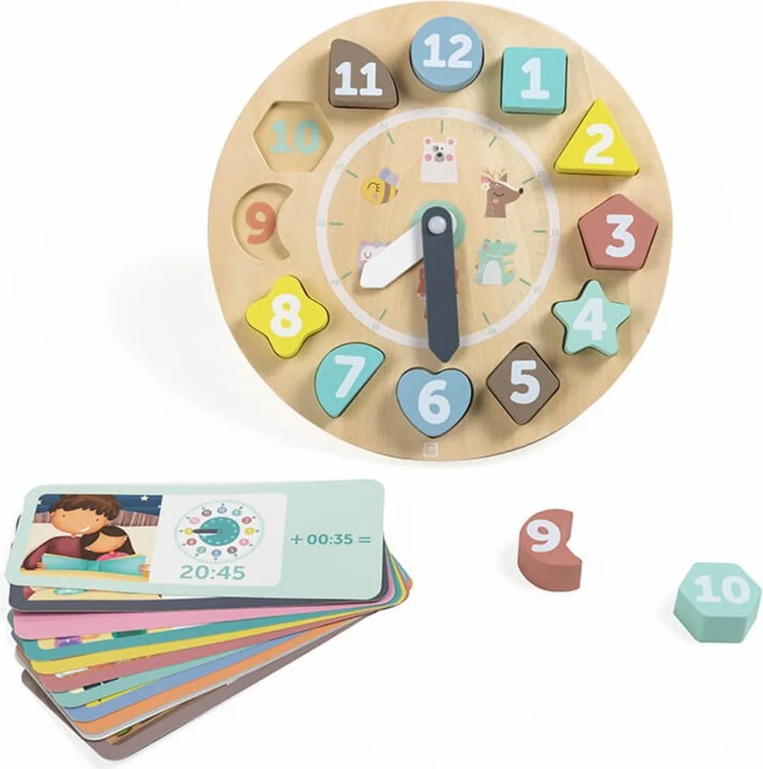 Eurekakids Houten Klok met Kaarten