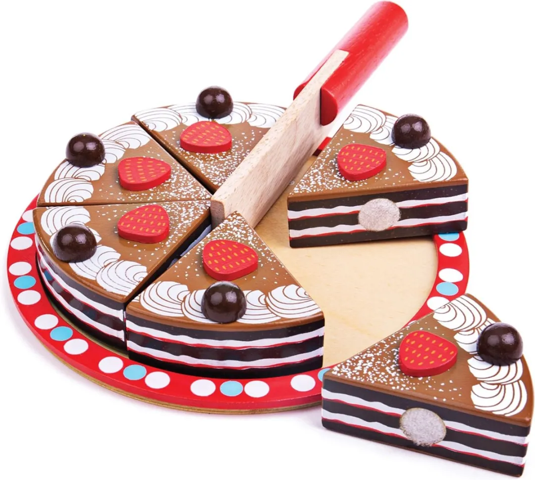 BIGJIGS Speelgoed Chocoladetaart