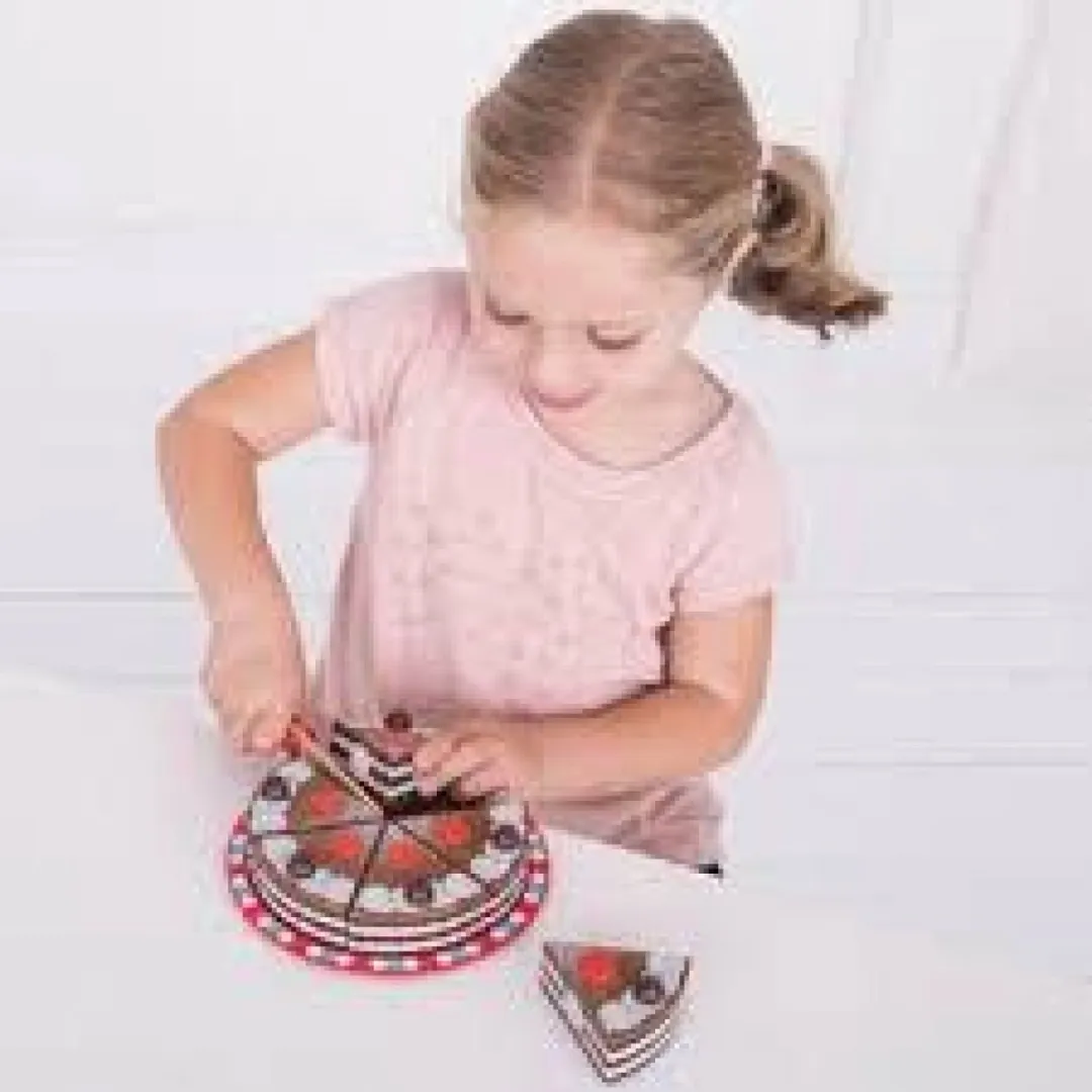 BIGJIGS Speelgoed Chocoladetaart - Meerdere kleuren