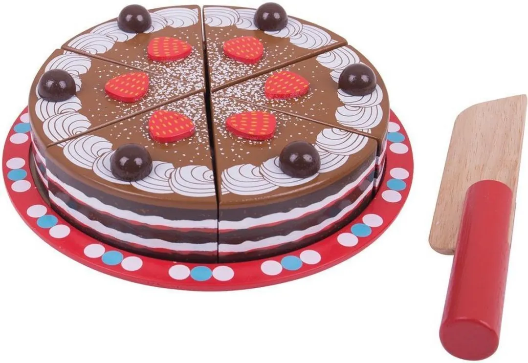 BIGJIGS Speelgoed Chocoladetaart - Meerdere kleuren