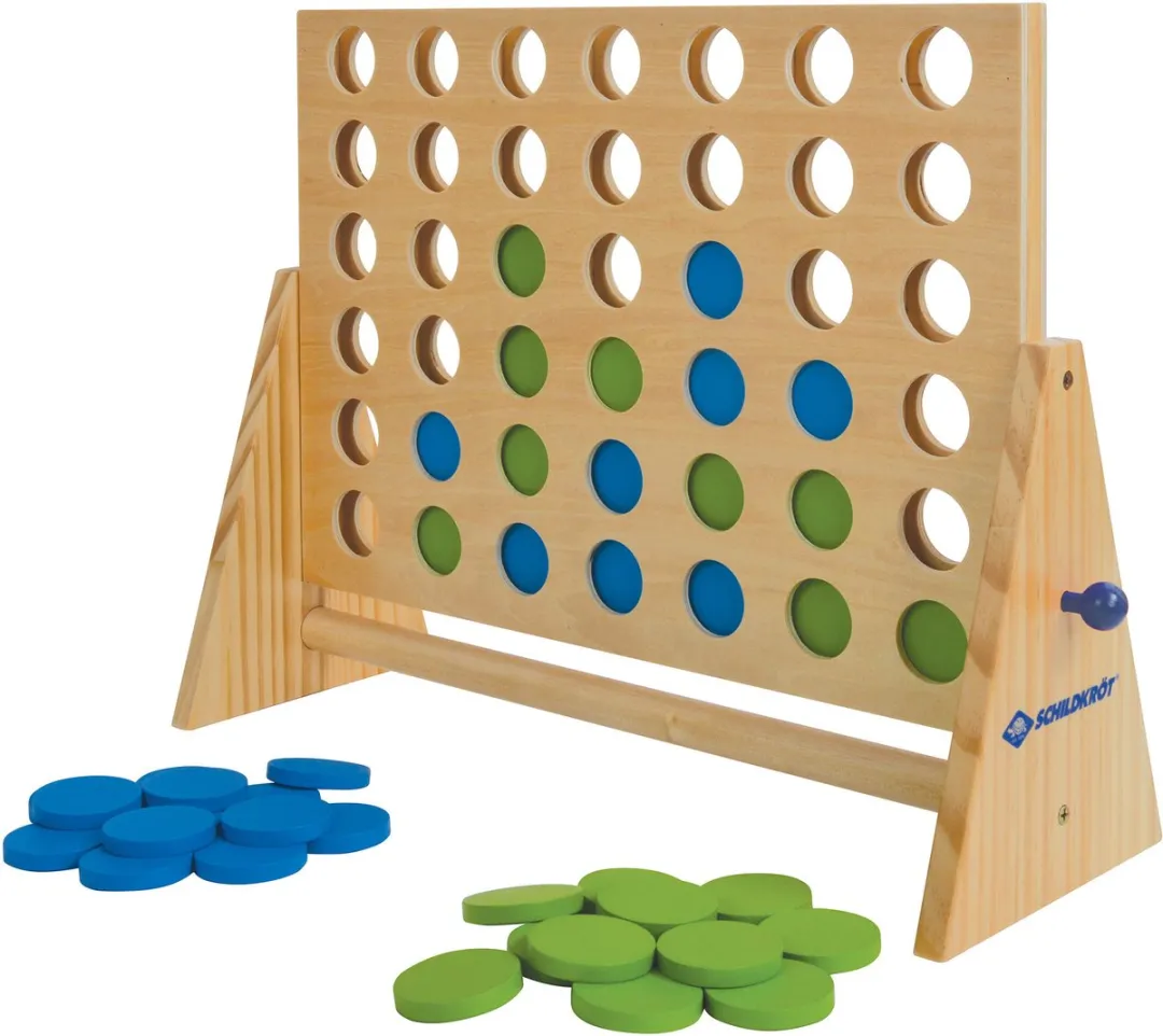 Schildkröt 4 op een rij XXL Houten Spel