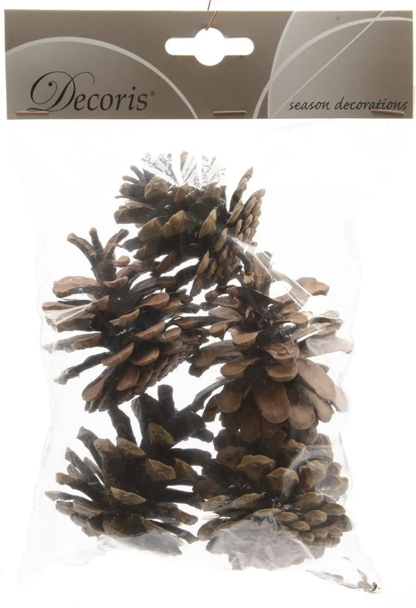 Decoris Bruine Dennenappels 4cm