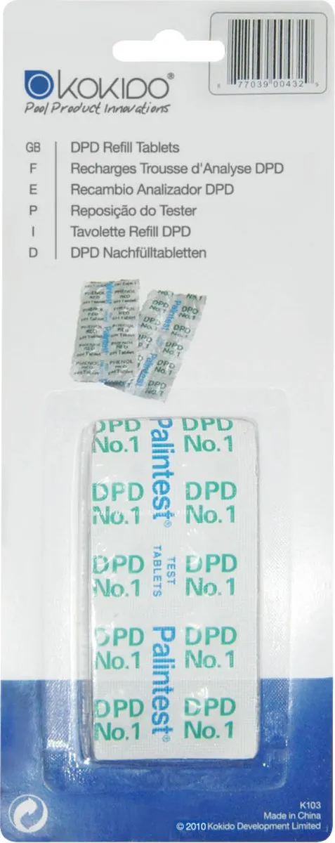 Kokido DPD Testkit K103BL24 Navulling