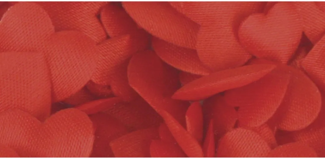 Rayher Luxe Satin Strooihartjes - 300 Stuks - Rood