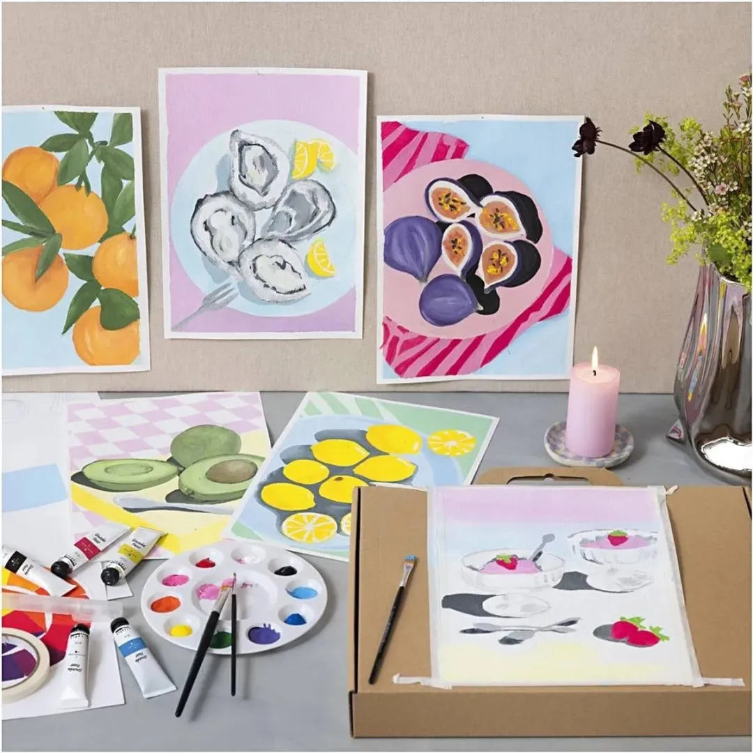 Creativ Company Starter Hobbyset Gouache - 5 Kleuren 250ml Multicolor