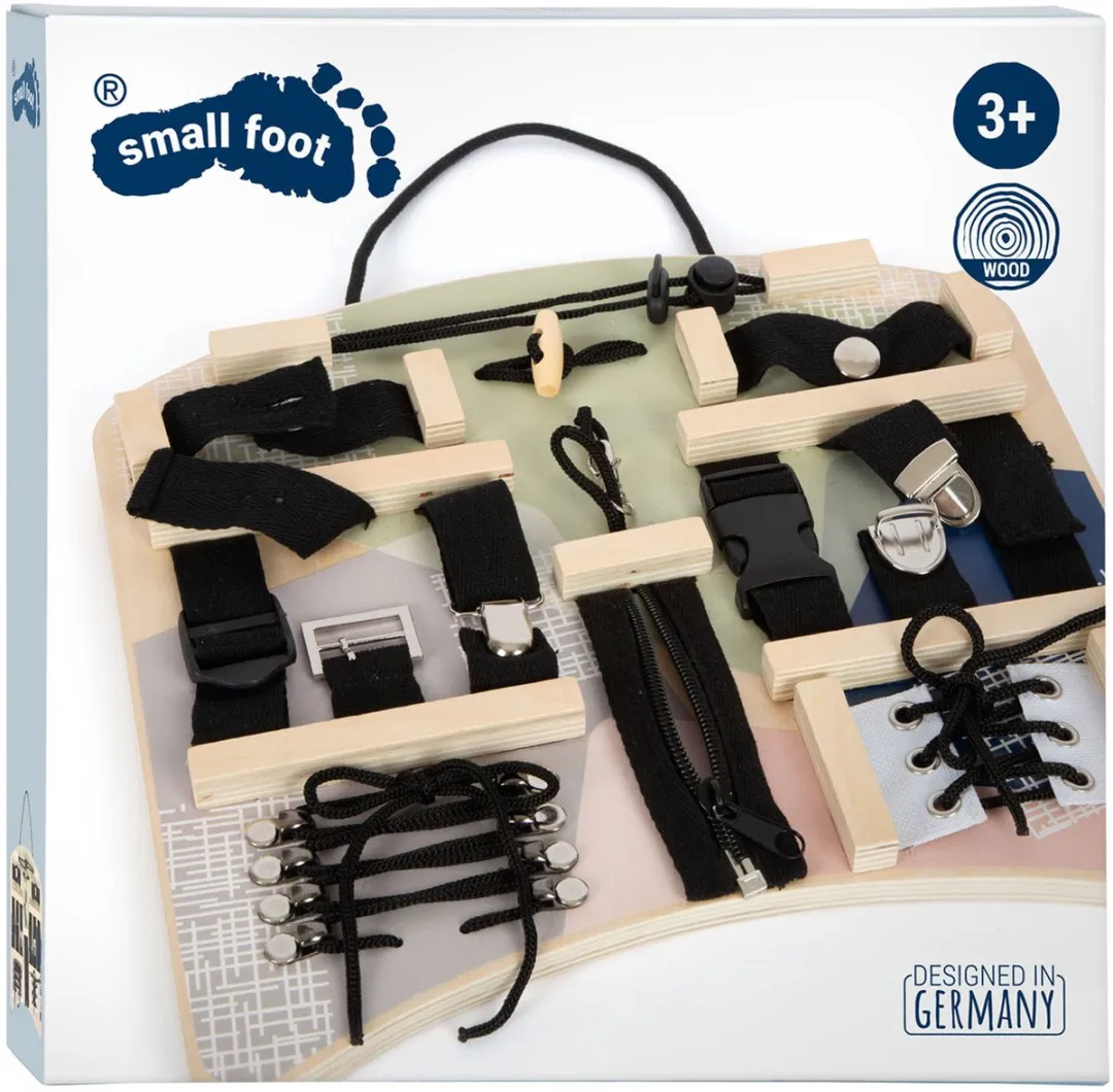 Small Foot Houten Activiteitenbord Vergrendelingen en Verbindingen 14-delig